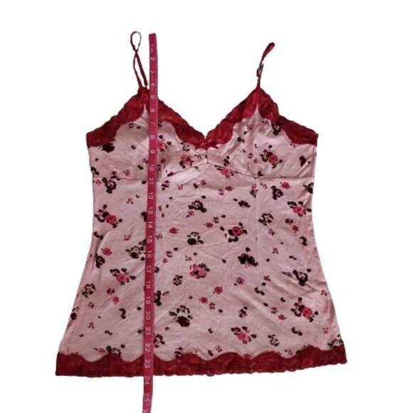 Banana Republic Women's Pink Floral Lace Trim Camisole Tank Top Size Medium NWT - Picture 12 of 12